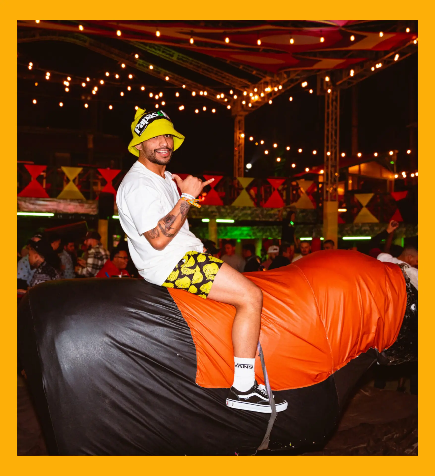 Mechanical bull ride