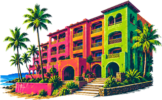 Beachfront hotel
