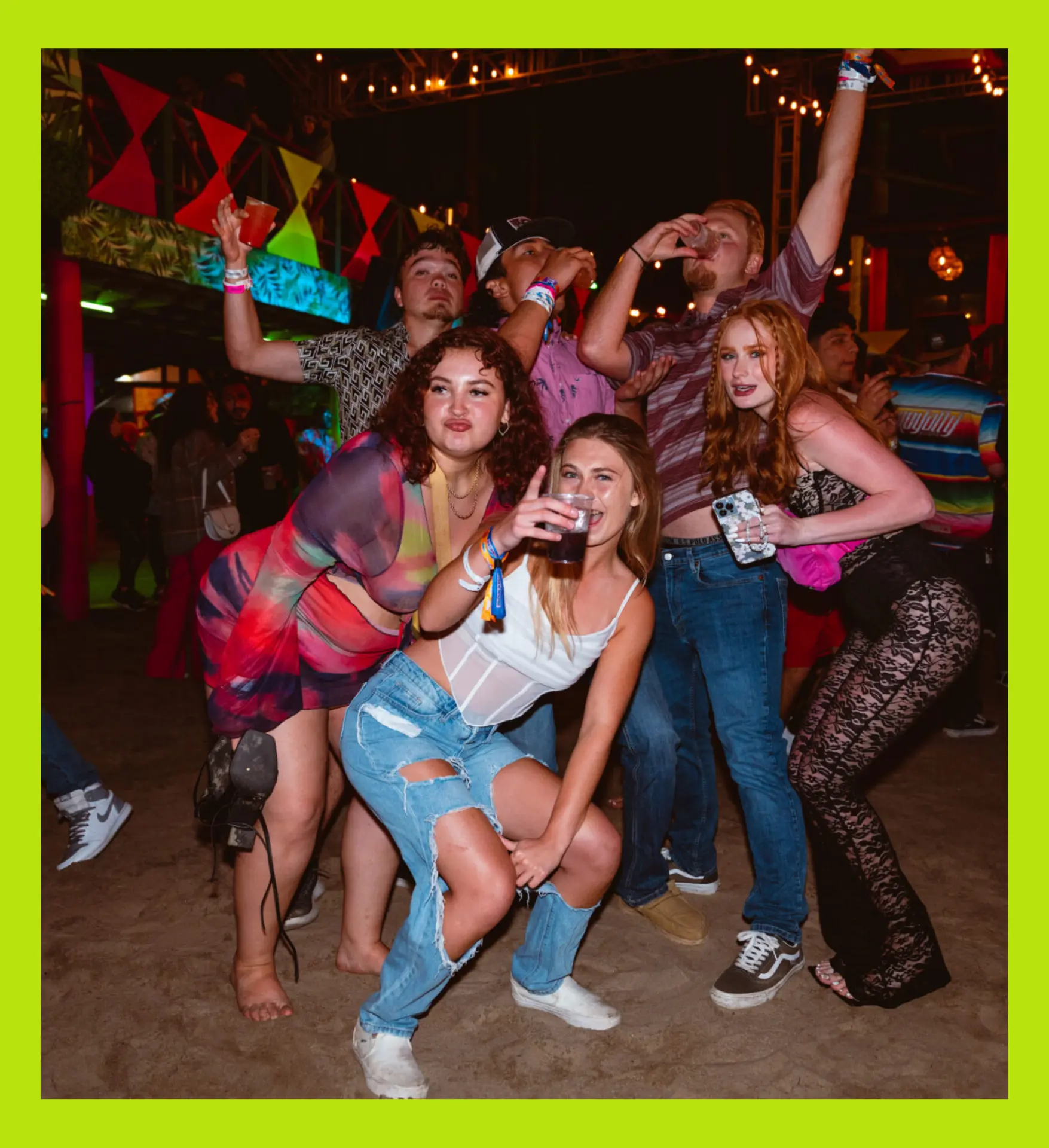 Spring breakers dancing