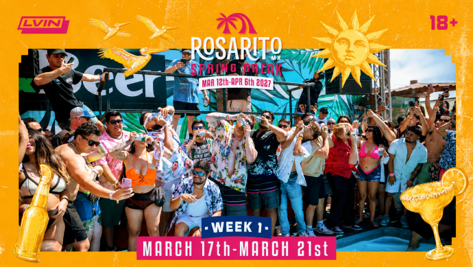 WEEK 1: March 17th – 21st Rosarito Spring Break package